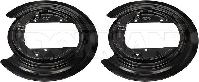 Dorman Brake Backing Plate, OE Solutions™, 320 Millimeter Outside Diameter, Steel, Black, Set of 2 – 947-011