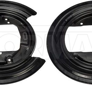 Dorman Brake Backing Plate, OE Solutions™, 320 Millimeter Outside Diameter, Steel, Black, Set of 2 – 947-011