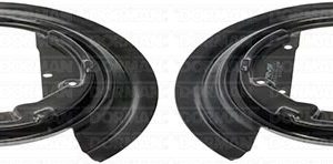 Dorman Brake Backing Plate, OE Solutions™, 320 Millimeter Outside Diameter, Steel, Black, Set of 2 – 947-011