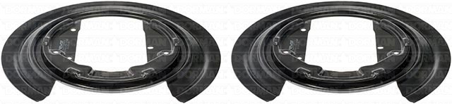Dorman Brake Backing Plate, OE Solutions™, 320 Millimeter Outside Diameter, Steel, Black, Set of 2 – 947-011