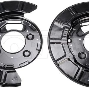 Dorman Brake Backing Plate, OE Solutions™, 14.88 Inch Outside Diameter, Steel, Black, Set of 2 – 947-017