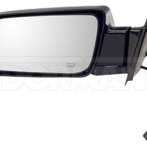 Dorman Exterior Mirror, Single, Black, Power, Foldaway, With Heated Mirrors, Without Turn Signal Indicators – 955-1157
