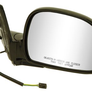 Dorman Exterior Mirror, Single, Black, Power, Foldaway, Without Heated Mirrors, Without Turn Signal Indicators – 955-302