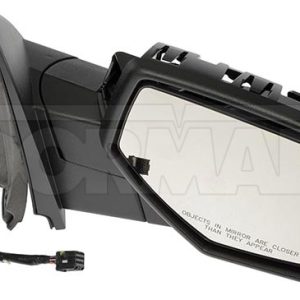 Dorman Exterior Mirror Cover, OE Solutions ™, Full Cover, Matte, Black, Plastic, Power, Heated, Foldaway, With Turn Signal – 959-217