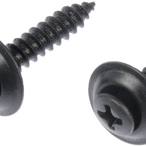 Dorman Screw, Autograde™, Trim Panel, #10 X 3/4 Inch Length, Sems Head, Steel, Black, Pack of 10 – 961-210