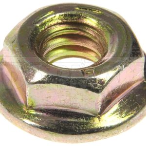 Dorman Nut, OE Solutions ™, Flanged Nut, 1/4-20 Inch Thread Size, Zinc Plated, Steel, Pack of 4 – 962-010D