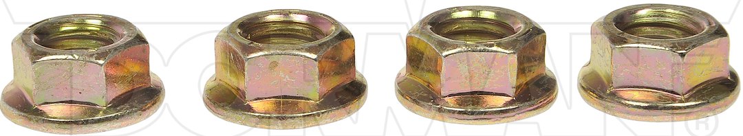 Dorman Nut, OE Solutions ™, Flanged Nut, 3/8-16 Inch Thread Size, Zinc Plated, Steel, Pack of 4 – 962-012D