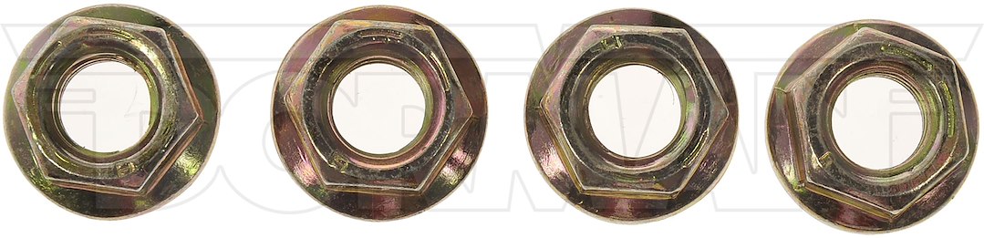 Dorman Nut, OE Solutions ™, Flanged Nut, 3/8-16 Inch Thread Size, Zinc Plated, Steel, Pack of 4 – 962-012D