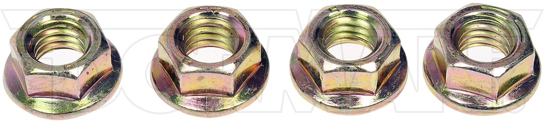 Dorman Nut, OE Solutions ™, Flanged Nut, 3/8-16 Inch Thread Size, Zinc Plated, Steel, Pack of 4 – 962-012D