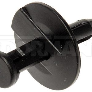 Dorman Rivet, Push-Pull, Splash Shield/ Fascia Rivet, 1 Inch Head Diameter X 1 Inch Overall Length, Black, Nylon, Pack of 2 – 963-094D