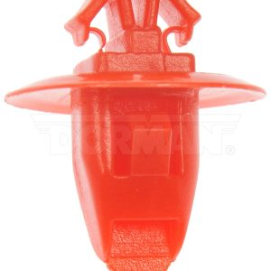 Dorman Molding Clip, OE Solutions ™, 1/2 Inch Length, Red, Plastic, Pack of 2 – 963-512D