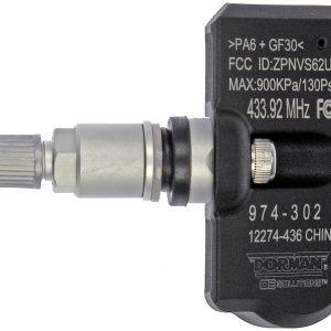 Dorman Tire Pressure Monitoring System – TPMS Sensor, OE Solutions ™, Sensor Only, 433 Mhz, Single – 974-302