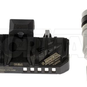 Dorman Tire Pressure Monitoring System – TPMS Sensor, OE Solutions ™, Programmable, 315 to 433 Megahertz Frequency, Silver, Plastic – 974-304