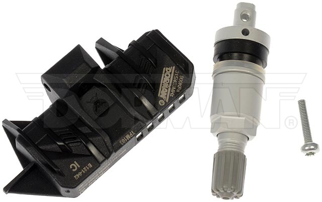 Dorman Tire Pressure Monitoring System – TPMS Sensor, OE Solutions ™, Programmable, 315 to 433 Megahertz Frequency, Silver, Plastic – 974-304