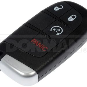 Dorman Key Fob, OE Solutions™, Locks/ Unlocks/ Panic/ Remote Start, With 4 Black Buttons, With Batteries/ Uncut Key Blade and Fcc/Ic Warning – 99087ST