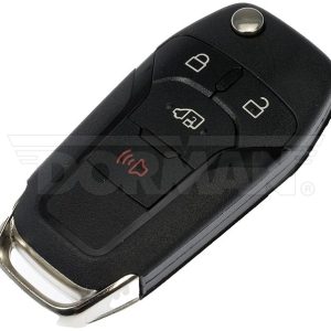 Dorman Key Fob, OE Solutions ™, 4 Button, Black, Fcc/ Ic Warning, With Batteries and Uncut Key Blade – 99296ST