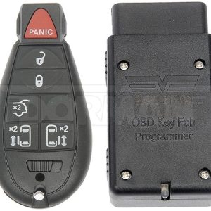 Dorman Key Fob, 6 Button, Black, With Batteries, Single – 99365