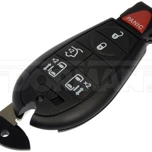 Dorman Key Fob, 6 Button, Black, With Batteries, Single – 99365