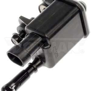 Dorman Vapor Canister Purge Valve, OE Solutions™, 2 Male Pin Terminal, Plastic, 4.46 Inch Length, 2 Ports, 0.51 Inch PORT1 Outside Diameter – 994-215