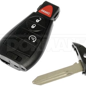 Dorman Key Fob, OE Solutions ™, 4 Button, Black, With Uncut Key Blade and Batteries – 99456ST