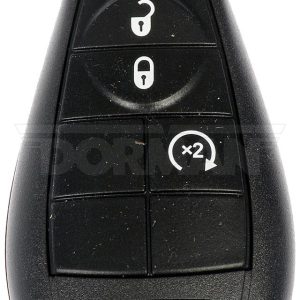 Dorman Key Fob, OE Solutions ™, 4 Button, Black, With Uncut Key Blade and Batteries – 99456ST