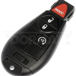 Dorman Key Fob, OE Solutions ™, 4 Button, Black, With Uncut Key Blade and Batteries – 99456ST