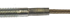 Dorman Parking Brake Cable, First Stop ™, 31.1 Inch Length, Square Eyelet End Type/ Threaded Rod End Type, Cable Only – C660025