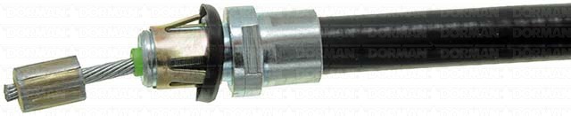 Dorman Parking Brake Cable, First Stop ™, 26.97 Inch Conduit Length, Black Housing, Rubber Outer Sleeve – C660075
