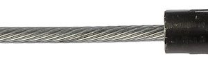 Dorman Parking Brake Cable, First Stop ™, 63.39 Inch Length, Inline Barrel End Type/ Square Eyelet End Type, Cable Only – C660367