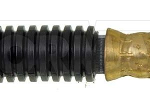 Dorman Brake Line, First Stop ™, 11-1/4 Inch Length, Black, Plastic Outer Sleeve, Flexible Hose, DOT Approved, With Gasket – H380191