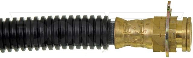 Dorman Brake Line, First Stop ™, 11-1/4 Inch Length, Black, Plastic Outer Sleeve, Flexible Hose, DOT Approved, With Gasket – H380191