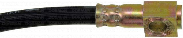 Dorman Brake Line, First Stop ™, 11 Inch Length, Black, Rubber Outer Sleeve, Flexible Hose, DOT Approved, With Gasket – H380468