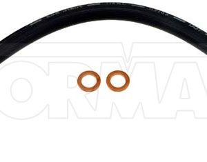 Dorman Brake Line, First Stop ™, 11 Inch Length, Black, Rubber Outer Sleeve, Flexible Hose, DOT Approved, With Gasket – H380468