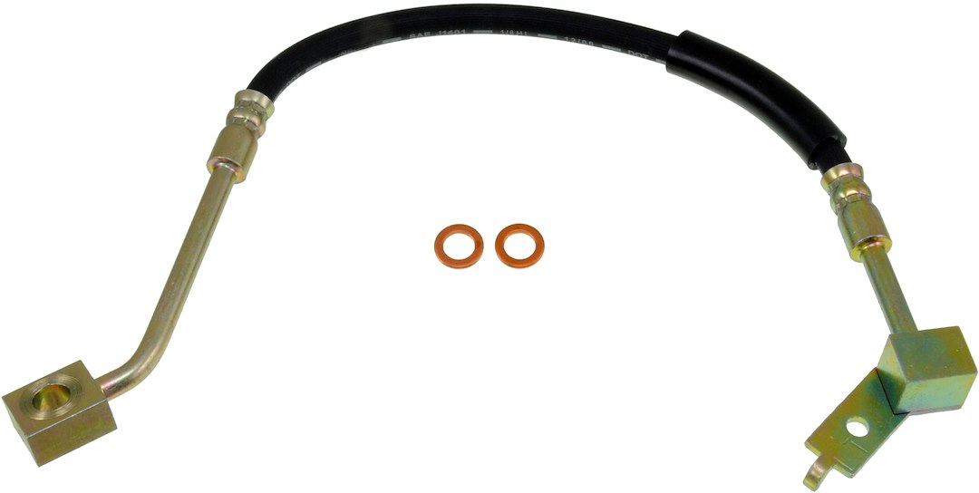 Dorman Brake Line, First Stop ™, 13.50 Inch Segment 1 Length/ 17.50 Inch Segment 1 Overall Length, Single Hose – H380579