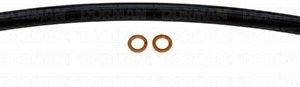 Dorman Brake Line, First Stop ™, 11-3/4 Inch Length, Black, Rubber Outer Sleeve, Flexible Hose, DOT Approved – H381174