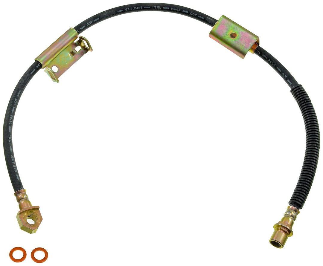 Dorman Brake Line, First Stop ™, 27.88 Inch Segment 1 Length/ 30.50 Inch Segment 1 Overall Length, Single Hose – H381299