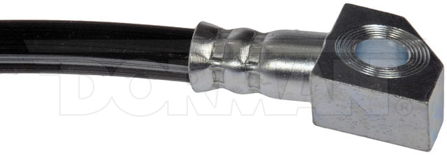 Dorman Brake Line, First Stop ™, 12.38 Inch Length, Black, Rubber Outer Sleeve, Flexible Hose, DOT Approved, With Gasket – H38614