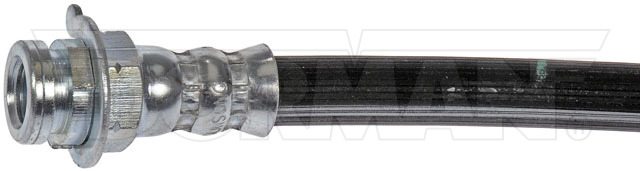 Dorman Brake Line, First Stop ™, 12.38 Inch Length, Black, Rubber Outer Sleeve, Flexible Hose, DOT Approved, With Gasket – H38614