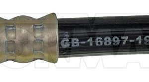 Dorman Brake Line, First Stop ™, 19-1/4 Inch Length, Black, Rubber Outer Sleeve, Flexible Hose, DOT Approved – H55581