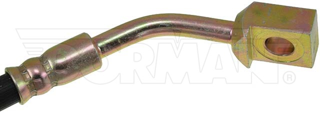 Dorman Brake Line, First Stop ™, 16.13 Inch Length, Black, Rubber Outer Sleeve, Flexible Hose, DOT Approved, With Gasket – H620065