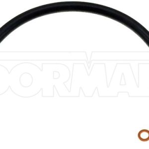 Dorman Brake Line, First Stop ™, 16.13 Inch Length, Black, Rubber Outer Sleeve, Flexible Hose, DOT Approved, With Gasket – H620065