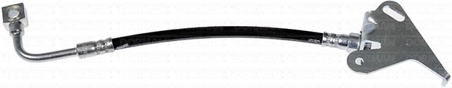 Dorman Brake Line, First Stop ™, 12 Inch Length, Black, Rubber Outer Sleeve, Flexible Hose, DOT Approved, With Gasket – H620066