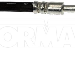 Dorman Brake Line, First Stop ™, 12 Inch Length, Black, Rubber Outer Sleeve, Flexible Hose, DOT Approved, With Gasket – H620067