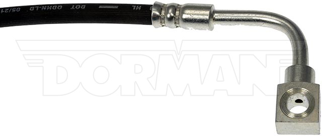 Dorman Brake Line, First Stop ™, 12 Inch Length, Black, Rubber Outer Sleeve, Flexible Hose, DOT Approved, With Gasket – H620067