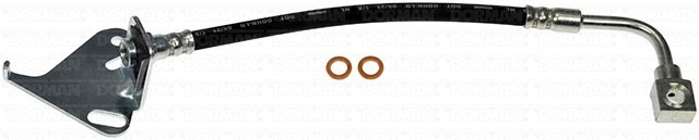 Dorman Brake Line, First Stop ™, 12 Inch Length, Black, Rubber Outer Sleeve, Flexible Hose, DOT Approved, With Gasket – H620067