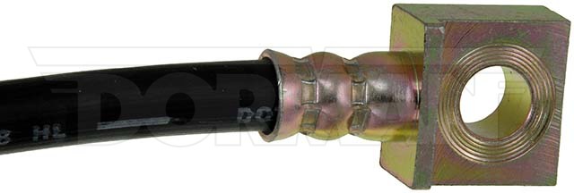 Dorman Brake Line, First Stop ™, 12.63 Inch Length, Black, Rubber Outer Sleeve, Flexible Hose, DOT Approved, With Gasket – H620139