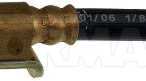 Dorman Brake Line, First Stop ™, 12.63 Inch Length, Black, Rubber Outer Sleeve, Flexible Hose, DOT Approved, With Gasket – H620139