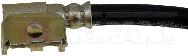 Dorman Brake Line, First Stop ™, 12.69 Inch Length, Black, Rubber Outer Sleeve, Flexible Hose, DOT Approved, With Gasket – H620140
