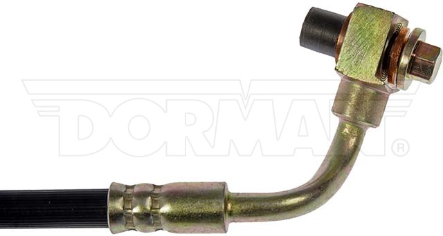 Dorman Brake Line, First Stop ™, 9-1/4 Inch Length, Black, Rubber Outer Sleeve, Flexible Hose, DOT Approved, With Gasket – H620454