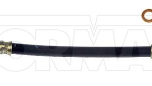 Dorman Brake Line, First Stop ™, 9-1/4 Inch Length, Black, Rubber Outer Sleeve, Flexible Hose, DOT Approved, With Gasket – H620454
